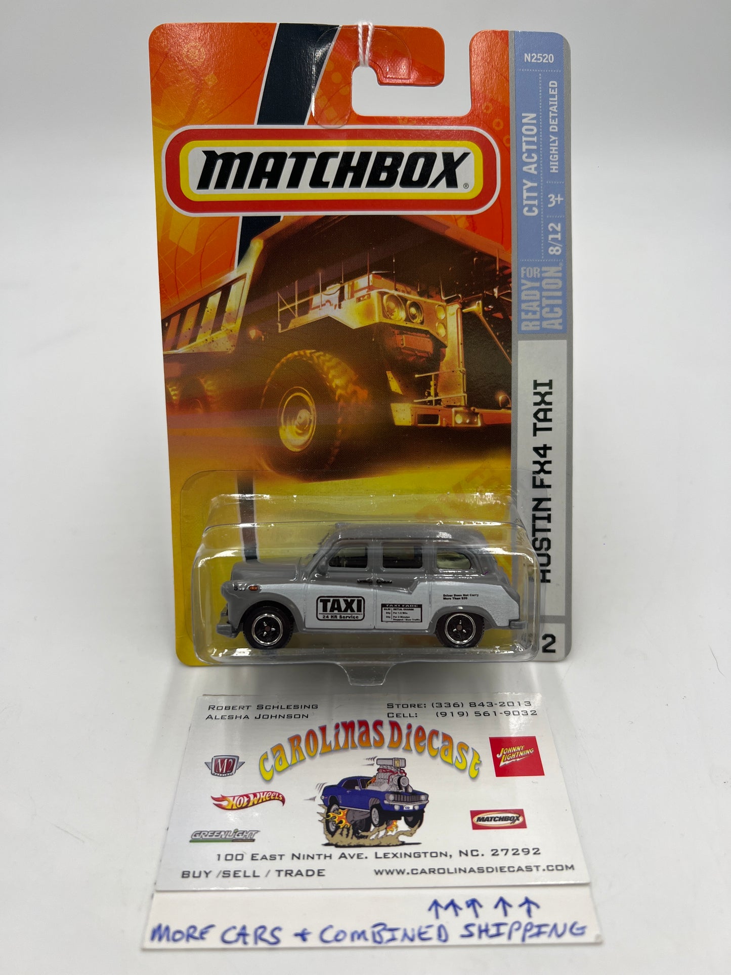 Matchbox City Action Austin FX4 Taxi Gray #52 67E