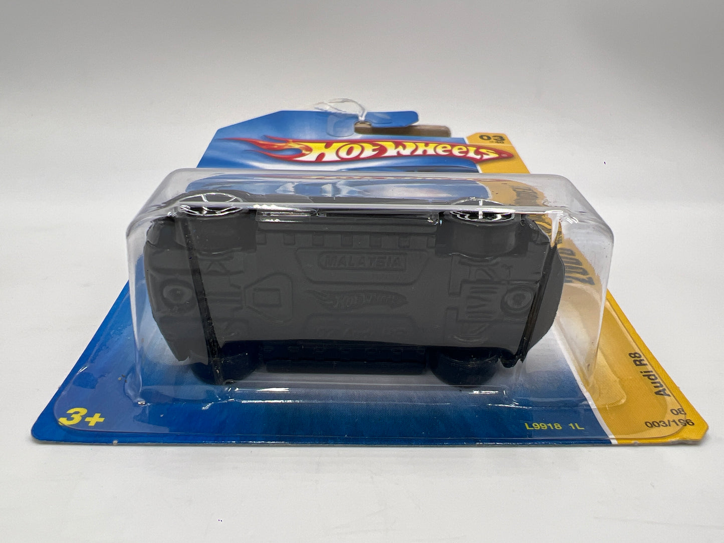 2008 Hot Wheels New Models #3 Audi R8 Black OH5 Wheels 108A