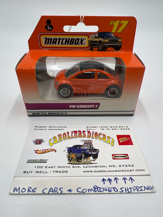 Matchbox #17 VW Concept 1 Orange