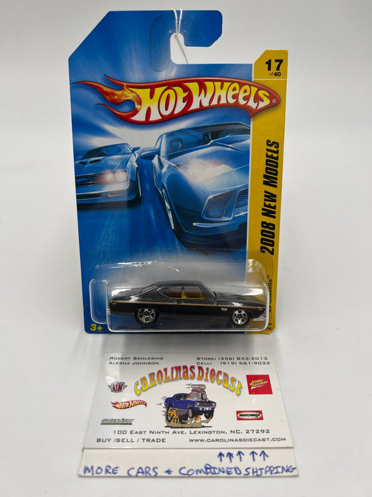 2008 Hot Wheels New Models #17 69 Chevelle Black 5B