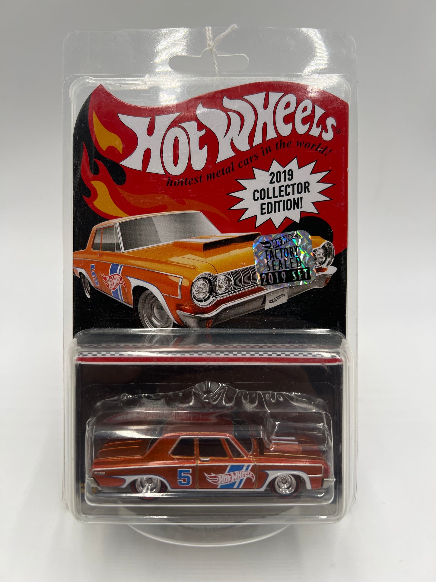 2019 Hot Wheels Factory Sealed Collectors Edition Mail In #5 64 Dodge 330 Orange W/Protector