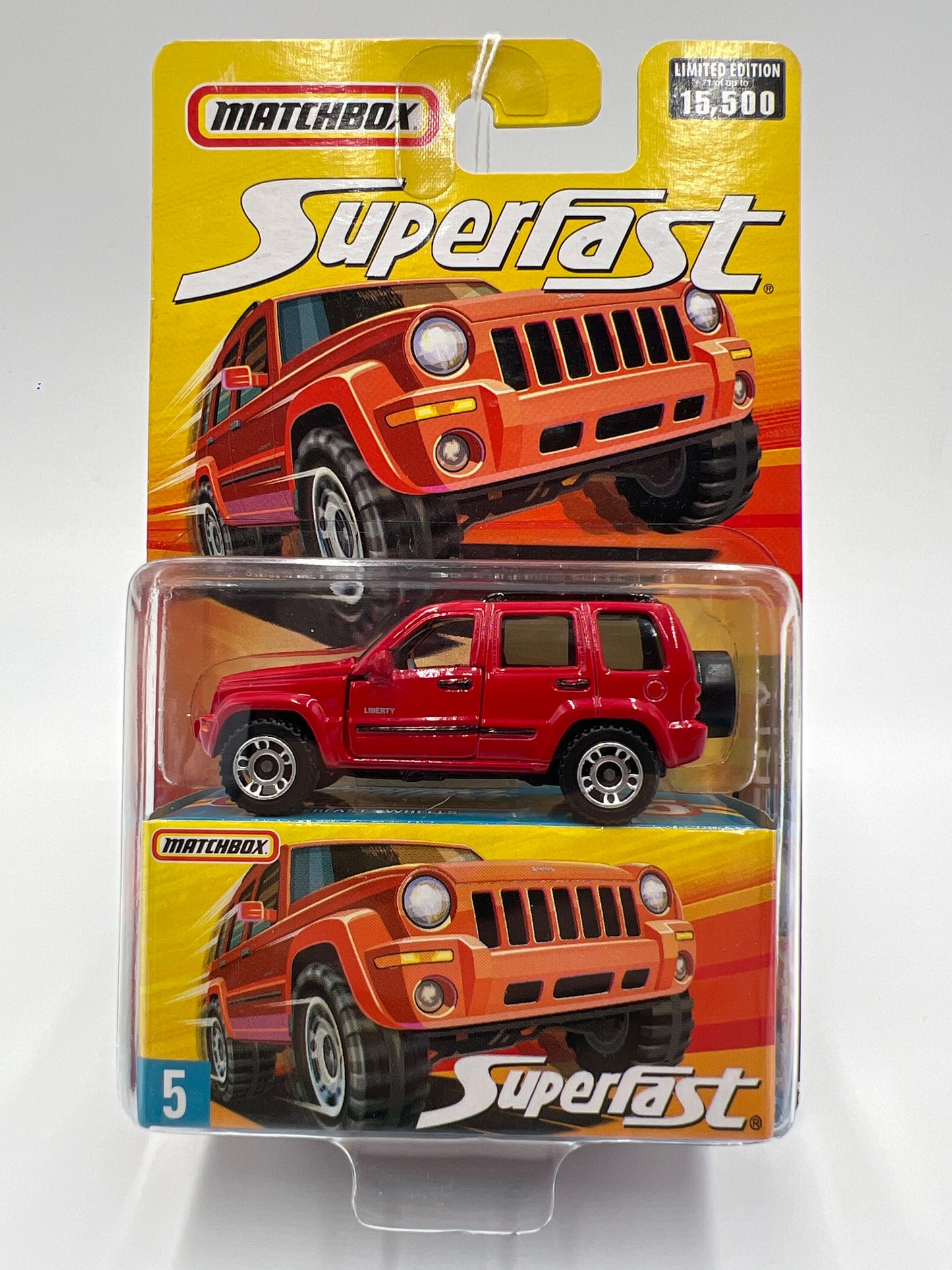 Matchbox Superfast #5 Jeep Liberty Red