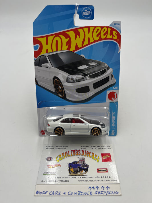 2024 Hot Wheels G Case #45 Honda Civic Si White 76A