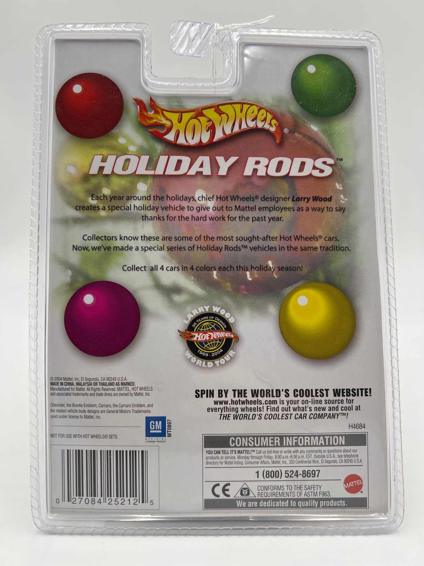 Hot Wheels Holiday Rods #1 67 Camaro Red