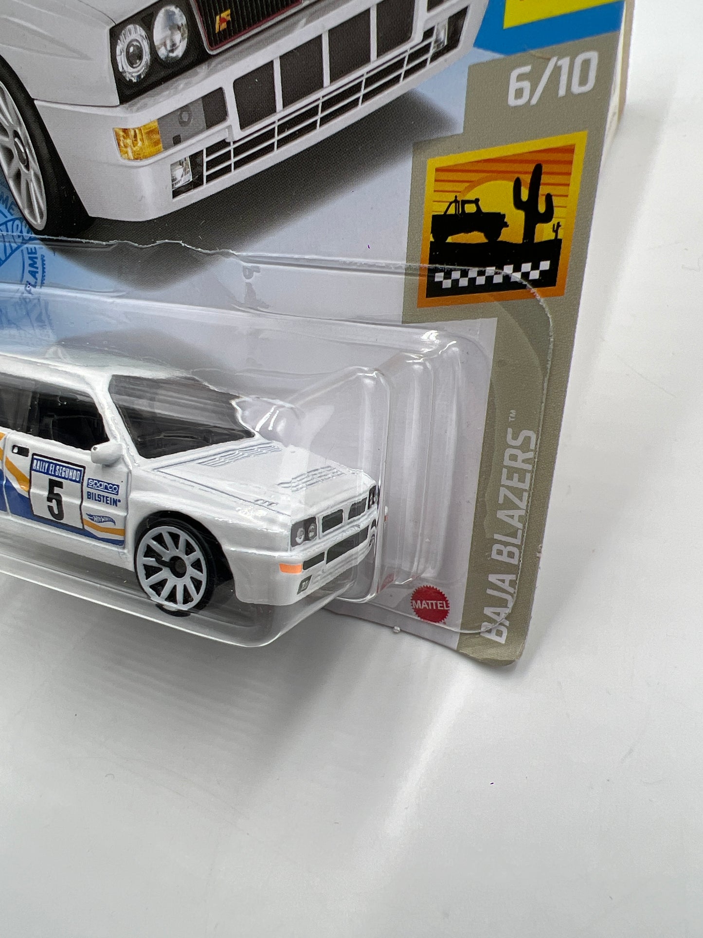 2021 Hot Wheels HW Baja Blazers #51 Lancia Delta Integrale White 95G