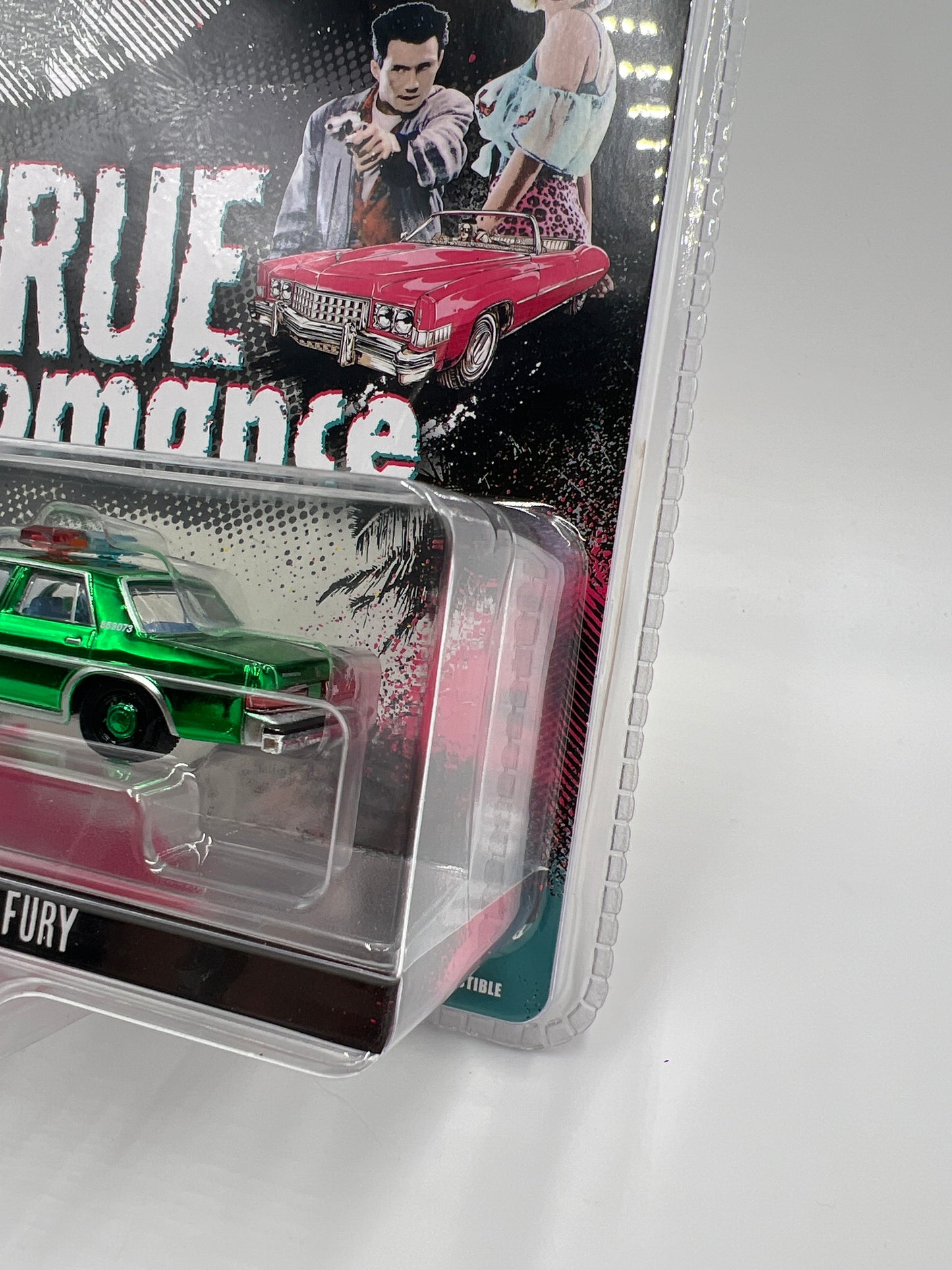 Greenlight Hollywood Series 43 True Romance CHASE 1982 Plymouth Gran Fury Chrome Green