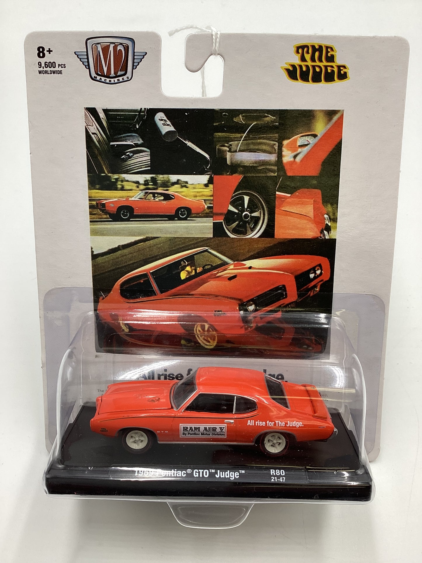 M2 Machines Auto Driver The Judge 1969 Pontiac GTO Judge Orange R80 190F