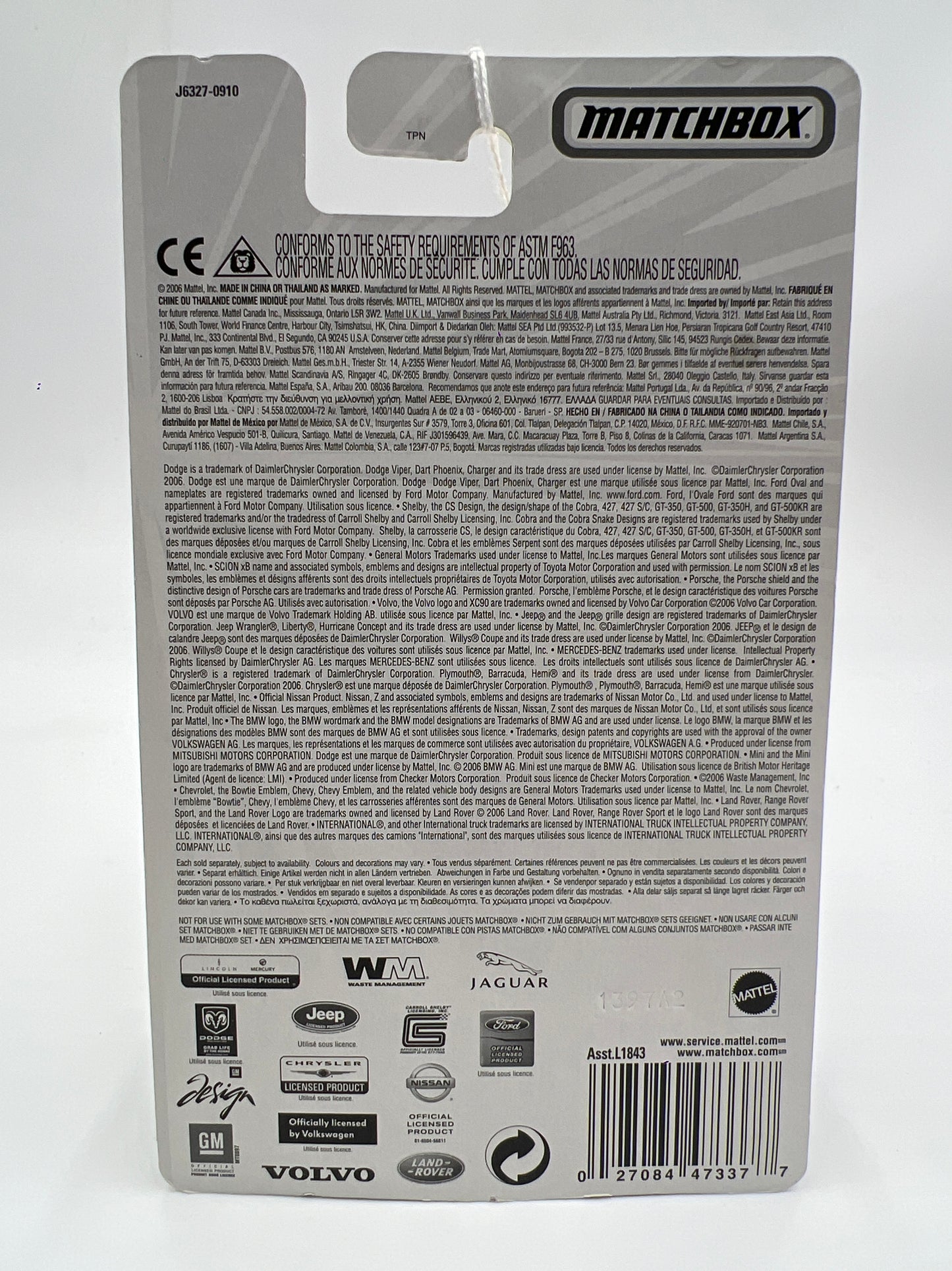 Matchbox Streakers #72 Blue Shark Dark Blue 172i