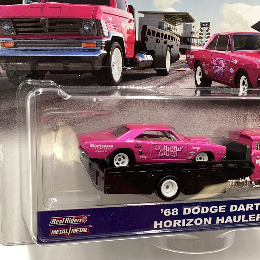 Hot wheels car culture team transport #25 68 Dodge Dart Horizon Hauler 279E