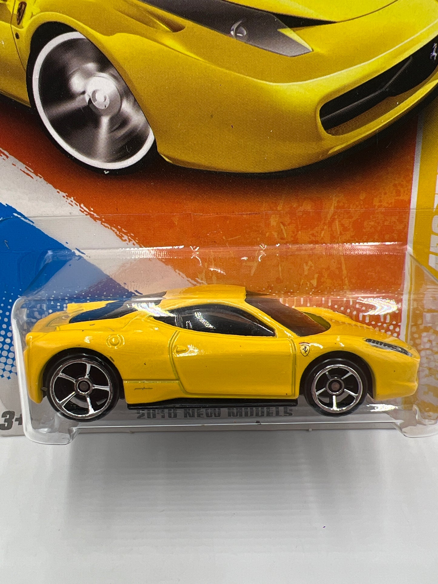 2010 Hot Wheels New Models #34 Ferrari 458 Italia Yellow SR