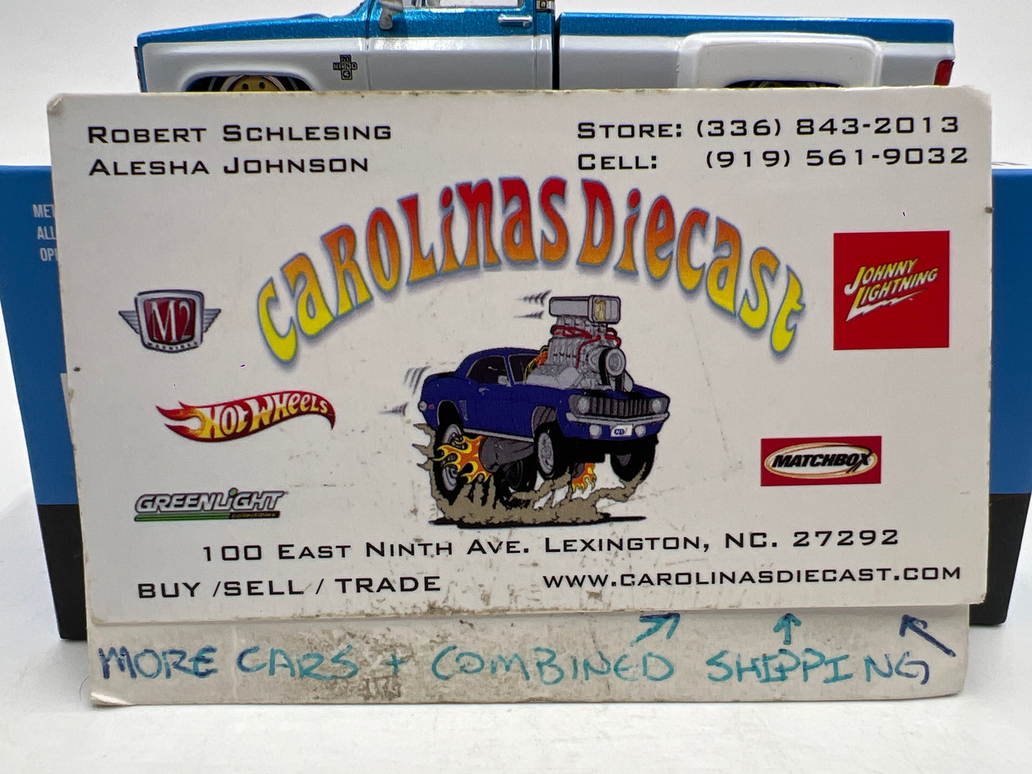 Mini GT Kaido House #192 Chevrolet Silverado Dually Vintage Spec V1 Blue/White
