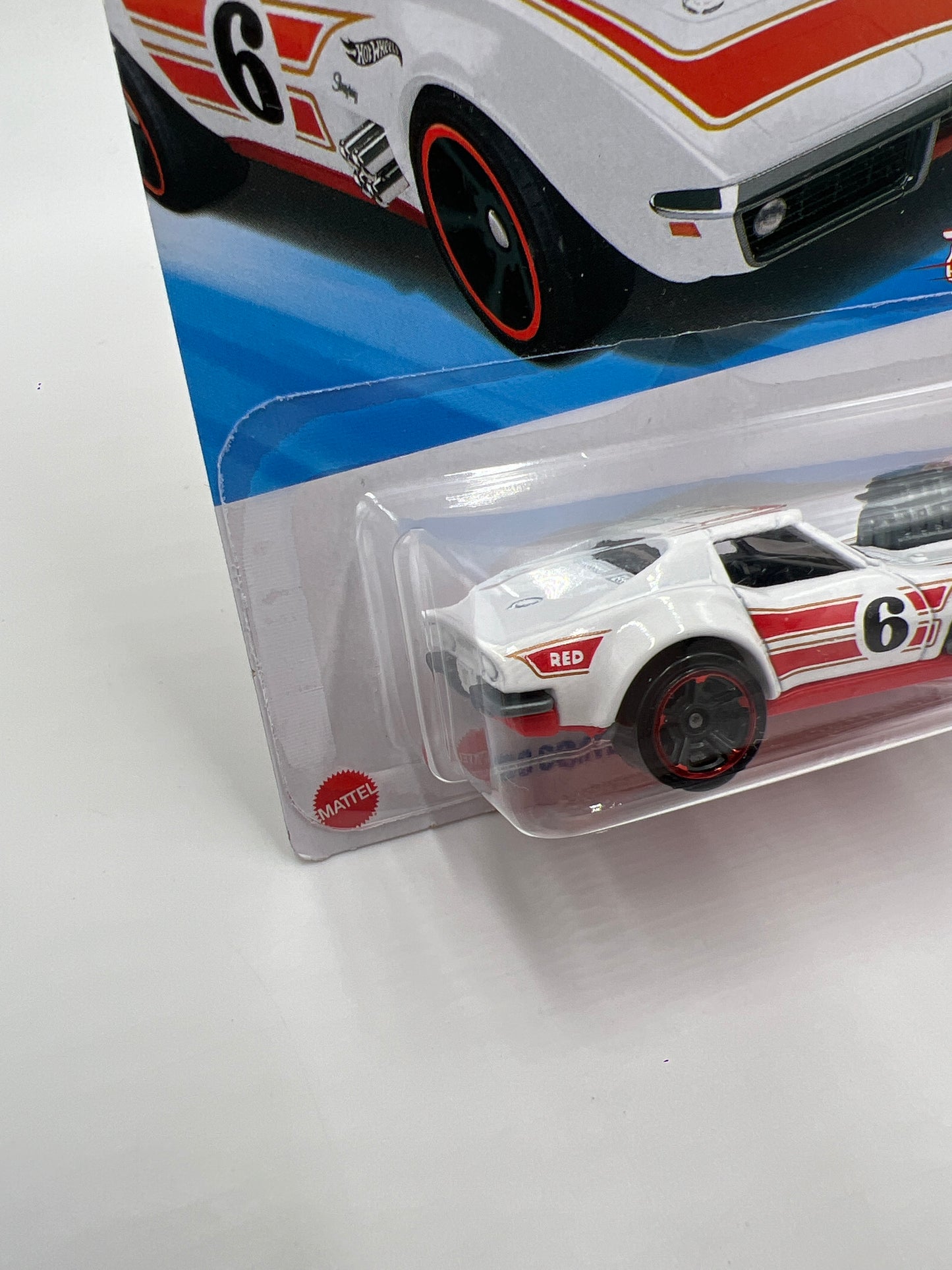2025 Hot Wheels Target Exclusive Red Edition #134 68 Corvette Gas Monkey Garage White Bad J Hook