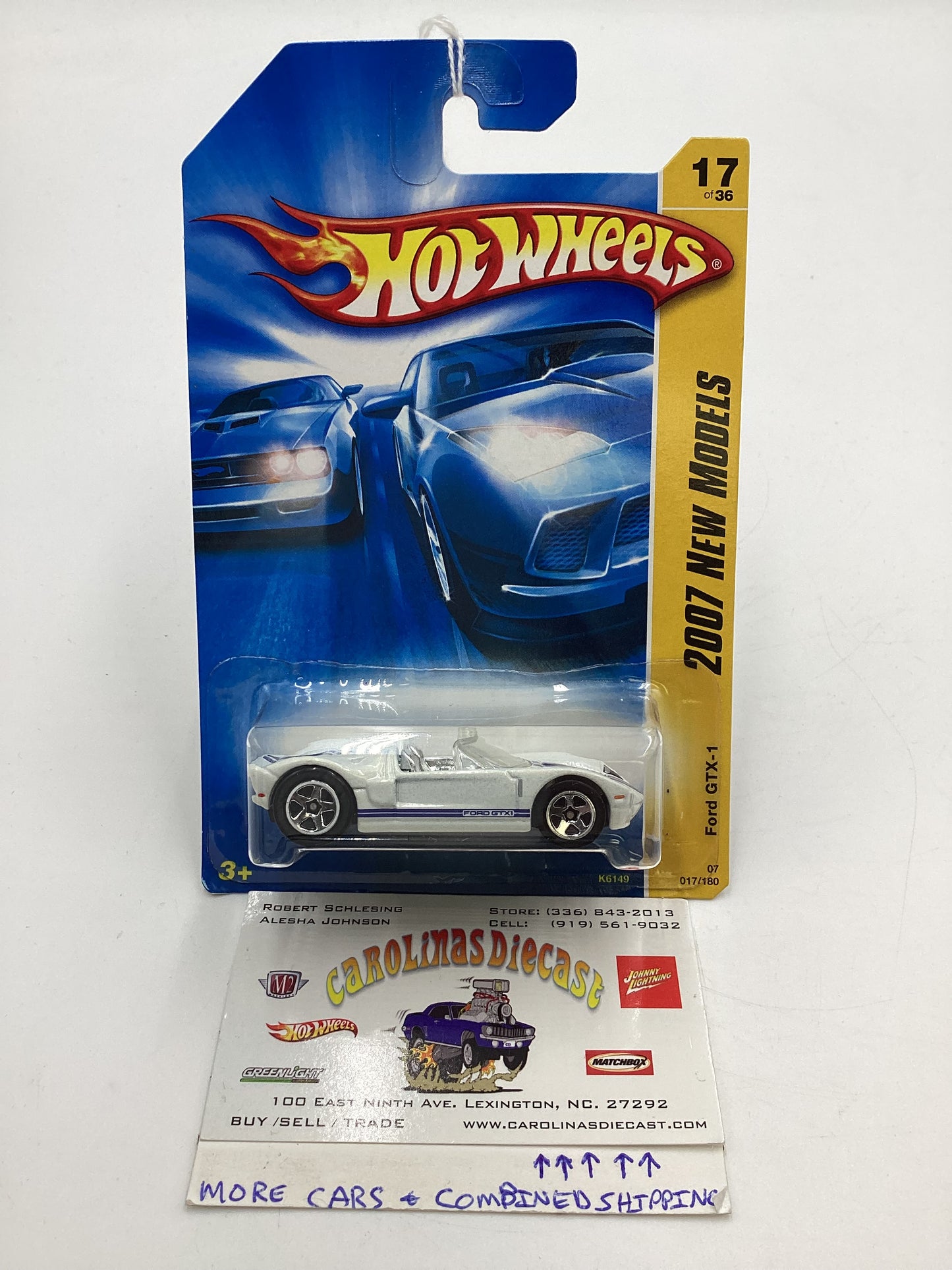 2007 Hot Wheels New Models #17 Ford GTX1 White 27D