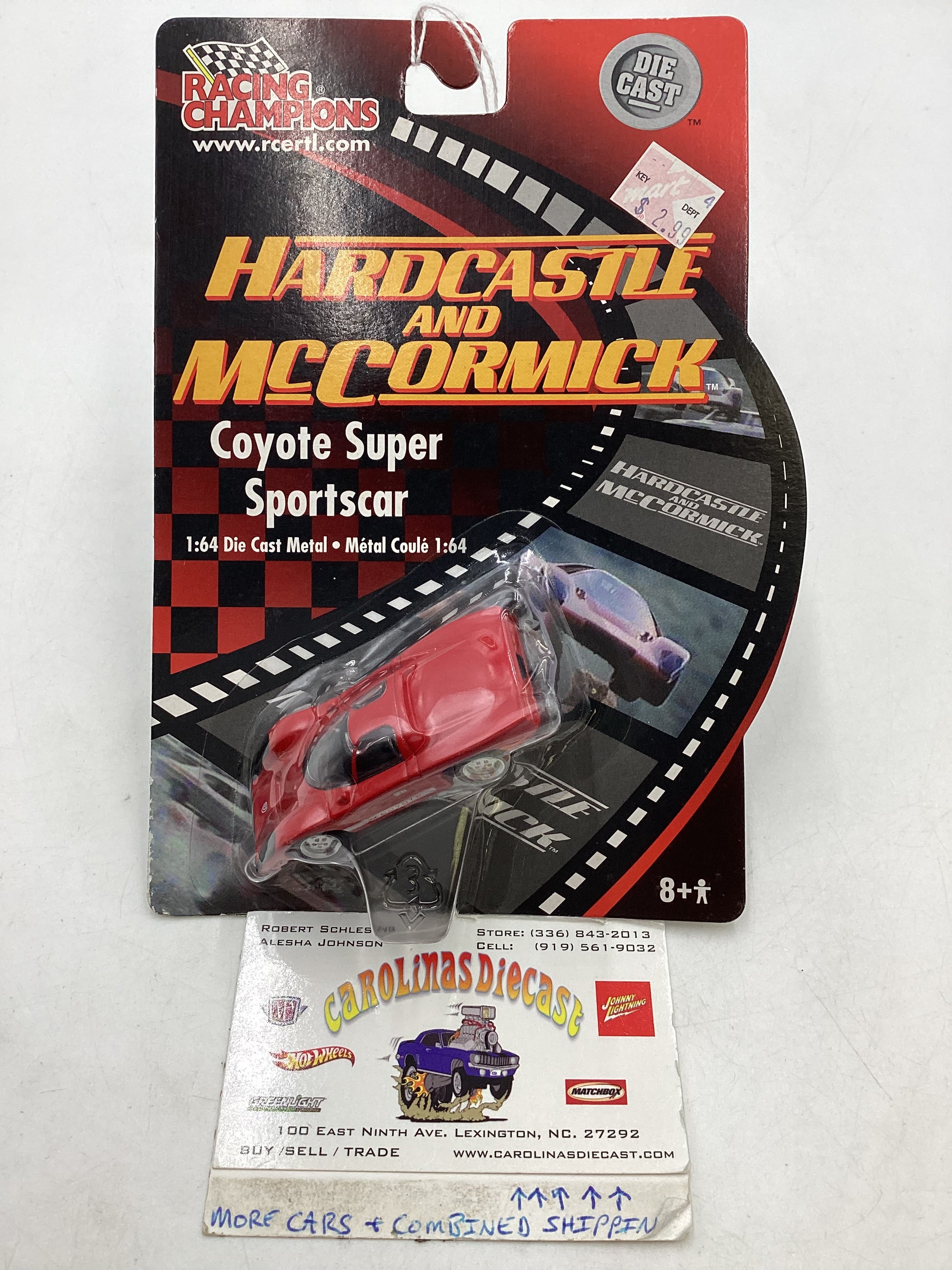 Racing Champions Hardcastle and McCormick Coyote Super Sportscar