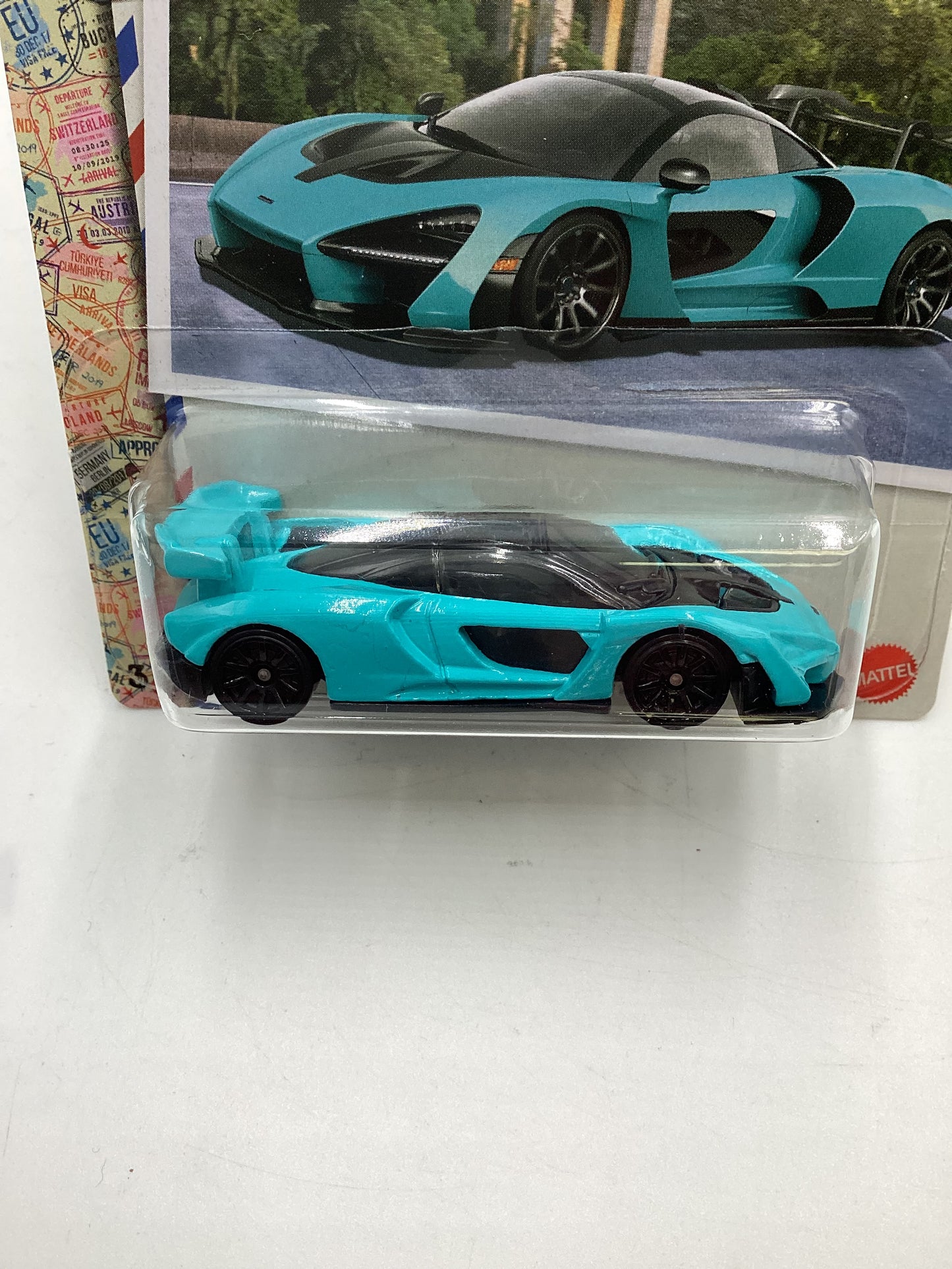 Hot Wheels Walmart Exclusive World Class Racers #1 McLaren Senna Light Blue 151F