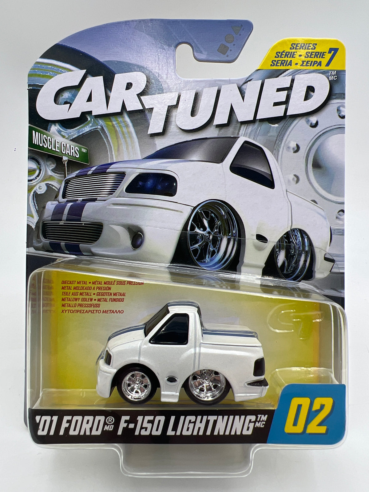 MGA Car Tuned Hobby Exclusive Series 7 #2 01 Ford F-150 Lightning White