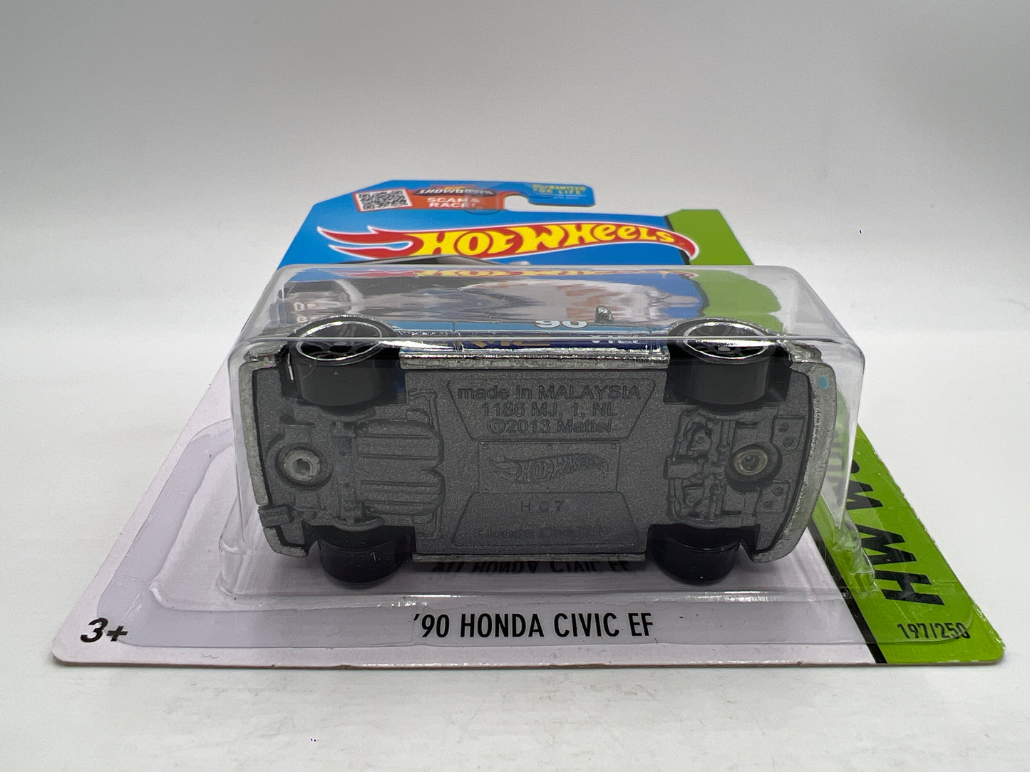 2015 Hot Wheels Walmart Exclusive Zamac 9 #197 90 Honda Civic EF W/Protector