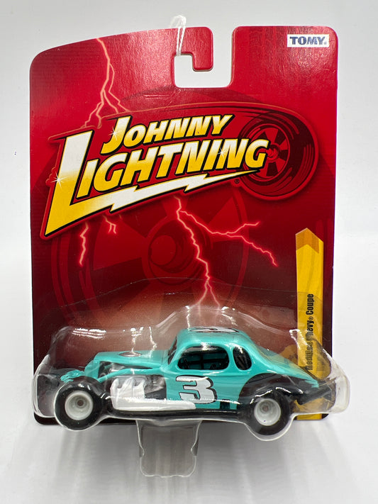 Johnny Lightning Small Card Modified Chevy Coupe Light Blue