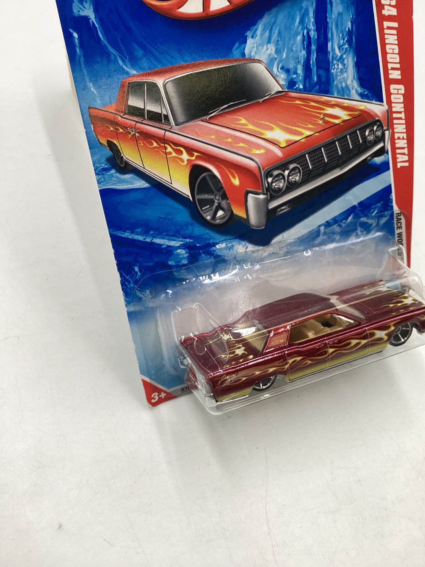 2010 Hot Wheels #209 Red 64 Lincoln Continental 45B