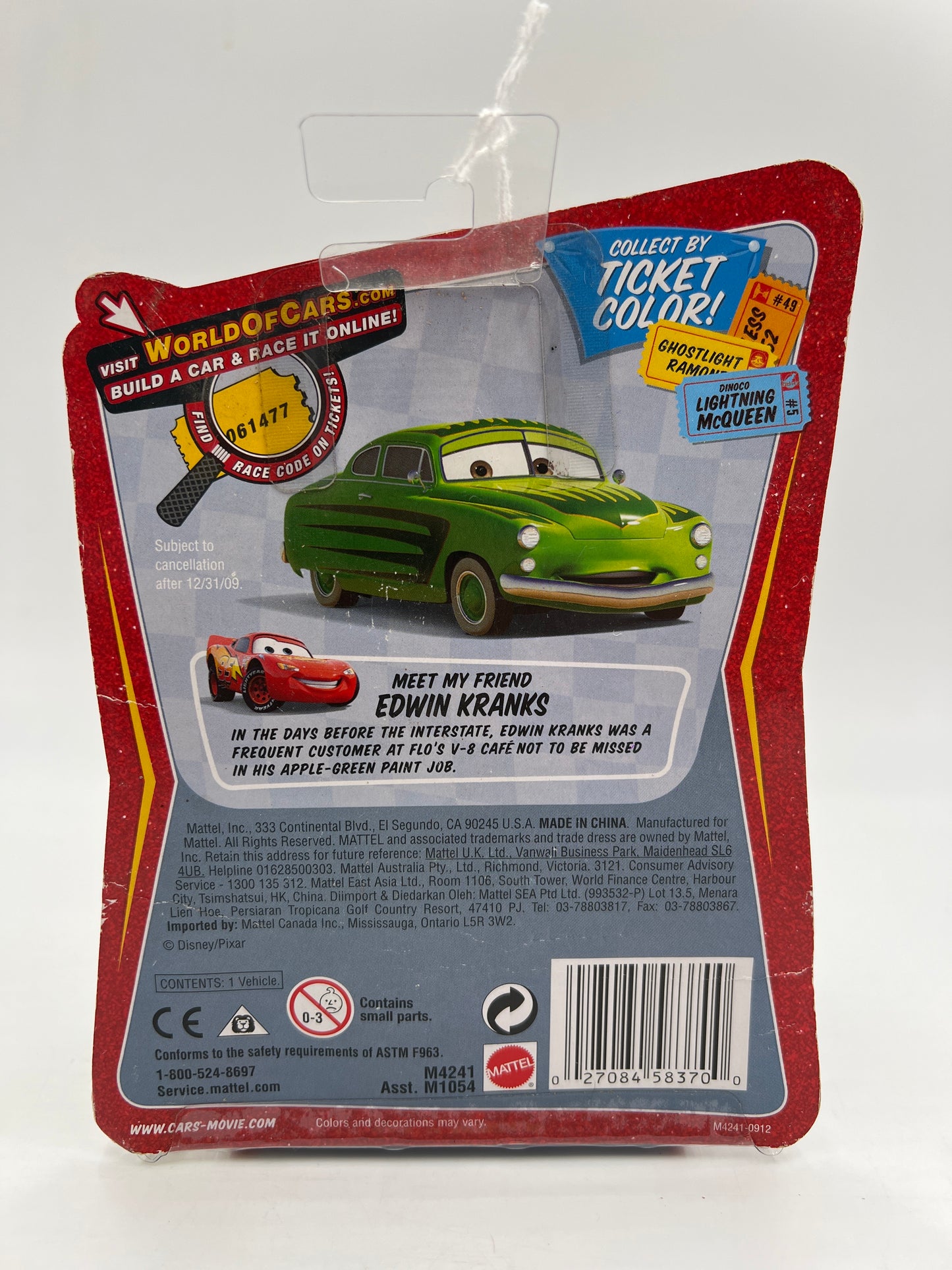 Disney Pixar The World Of Cars Race O Rama #34 Pit Crew Member Guido 139D