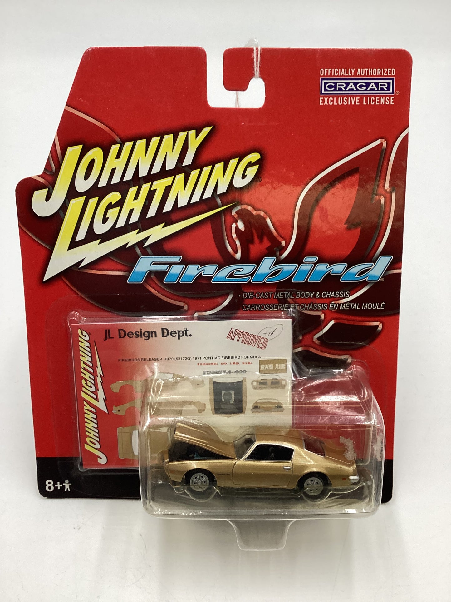 Johnny Lightning Firebird 1978 Pontiac Trans Am Formula Gold 185C