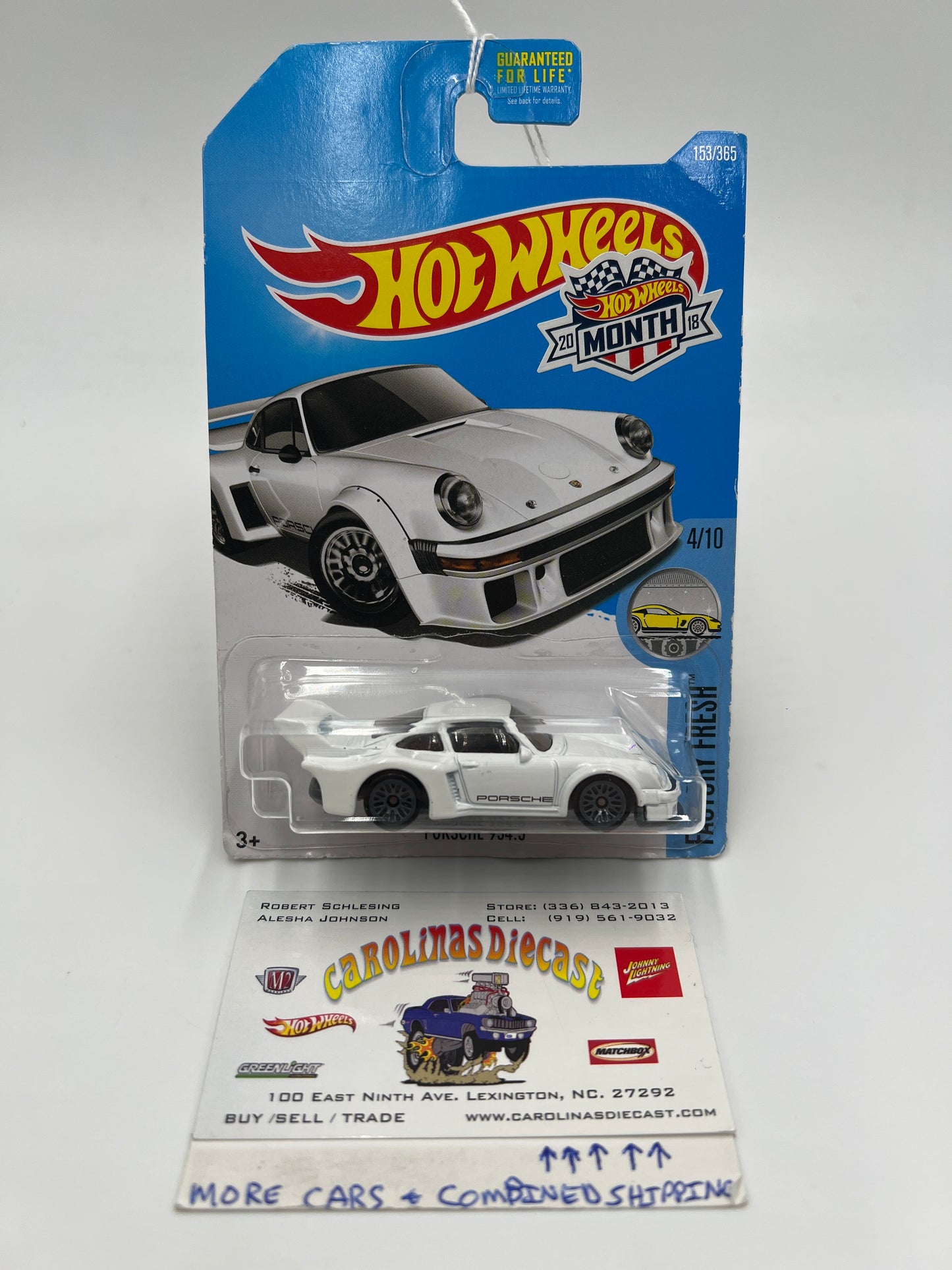 2017 Hot Wheels Factory Fresh #153 Porsche 934.5 White (Sticker On Card) 98B