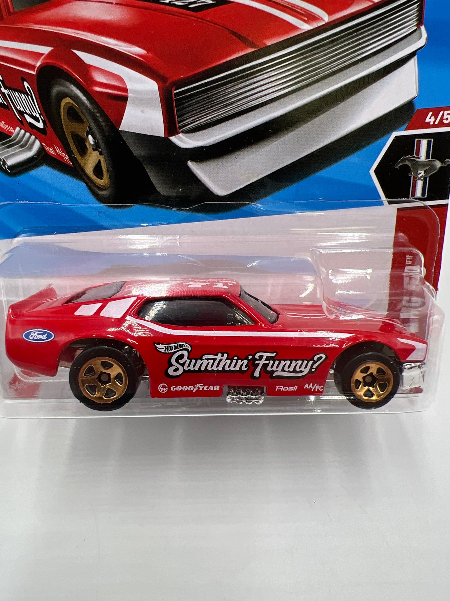 2025 Hot Wheels J Case Mustang 60th #175 71 Mustang Funny Car Red 21D