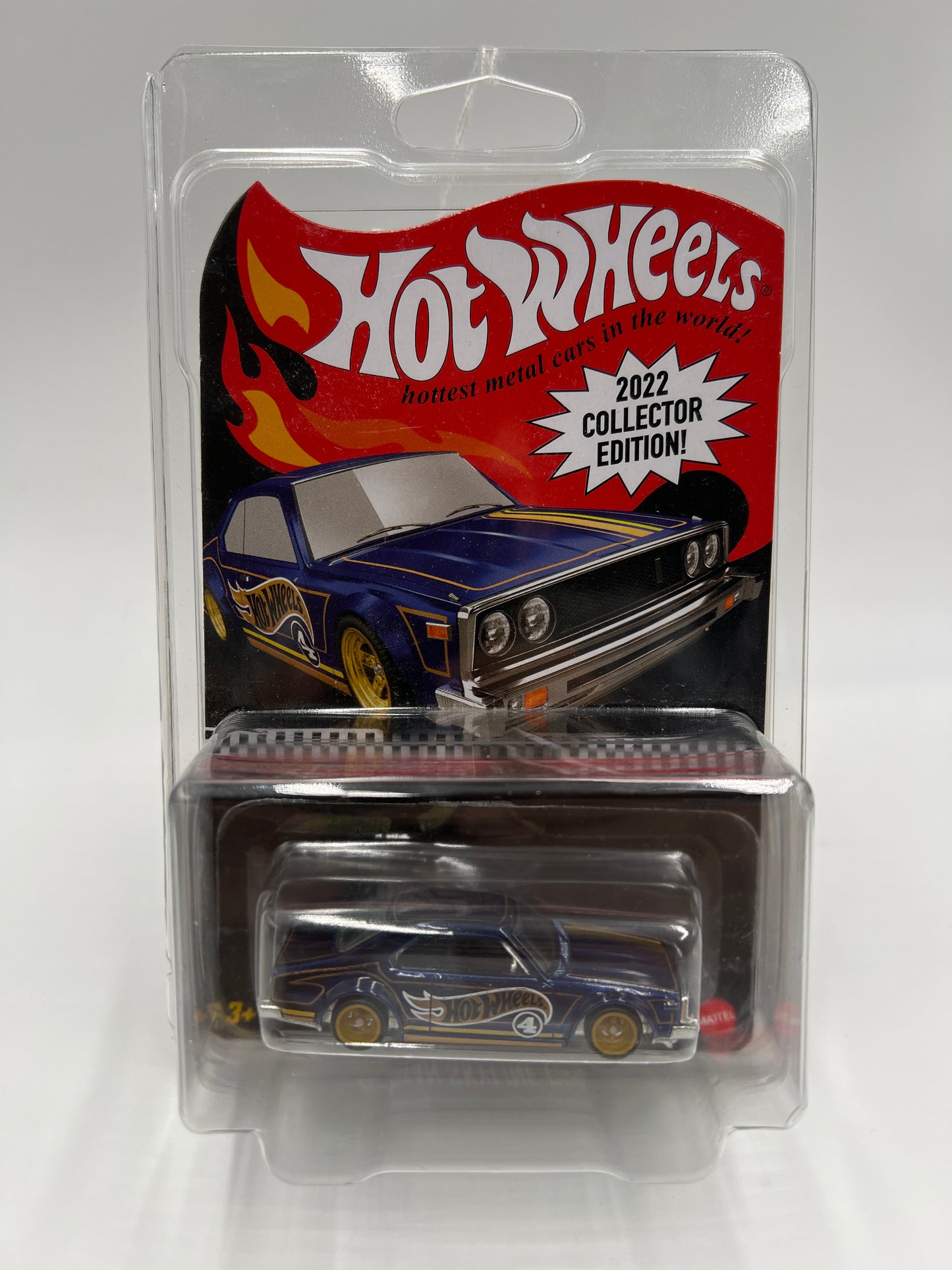 2022 Hot Wheels Kroger Mail In #4 Nissan Skyline C210 Blue W/Protector