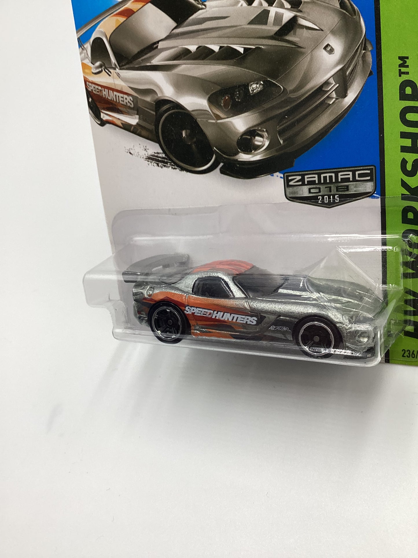 2015 Hot Wheels Zamac 018 #236 ZAMAC DODGE VIPER SRT10 ACR