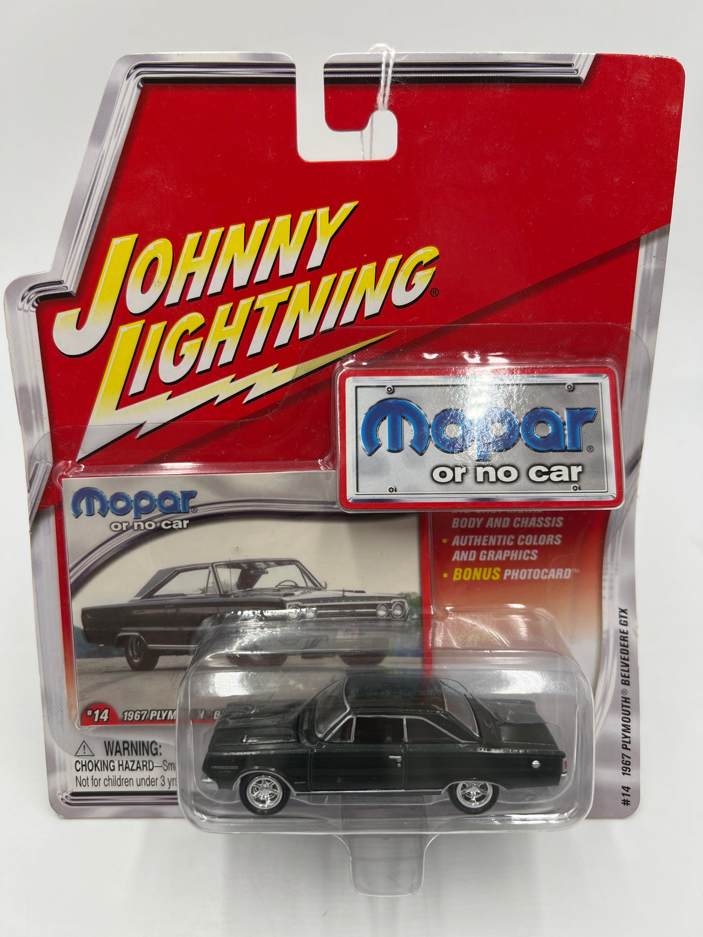 Johnny Lightning Mopar Or No Car #14 1967 Plymouth Belvedere GTX Black 221G