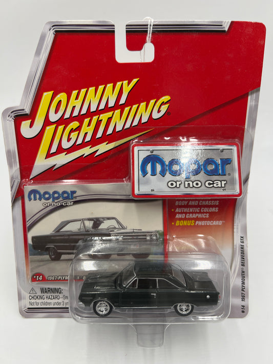 Johnny Lightning Mopar Or No Car #14 1967 Plymouth Belvedere GTX Black 221G