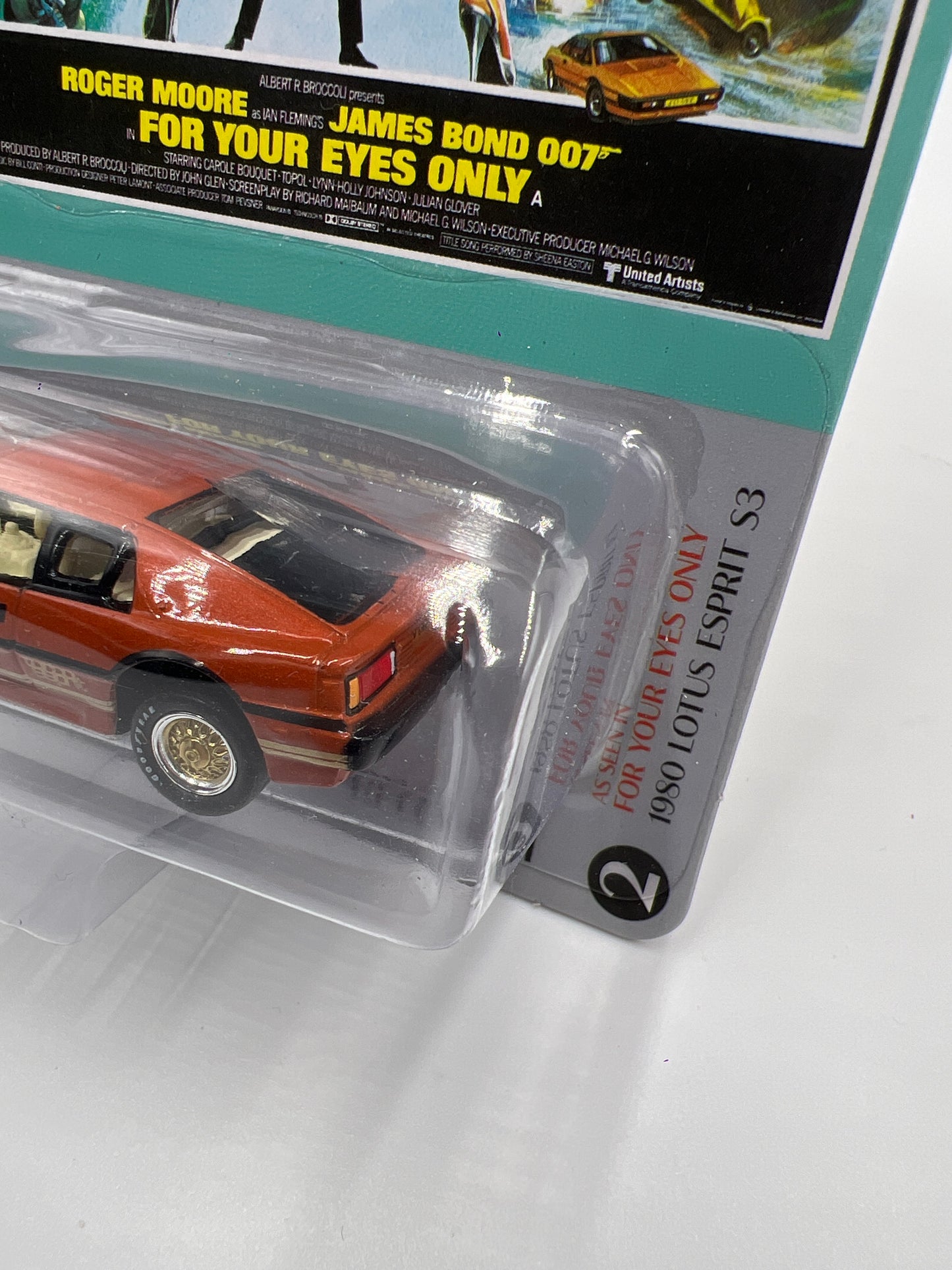 Johnny Lightning Pop Culture 007 60 Years Of Bond Release 1 #2 1980 Lotus Esprit S3 Orange 232D