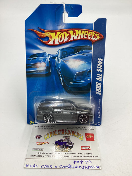 2008 Hot Wheels All Stars #65 Cadillac Escalade Gray (Chrome Logo Base) 57D