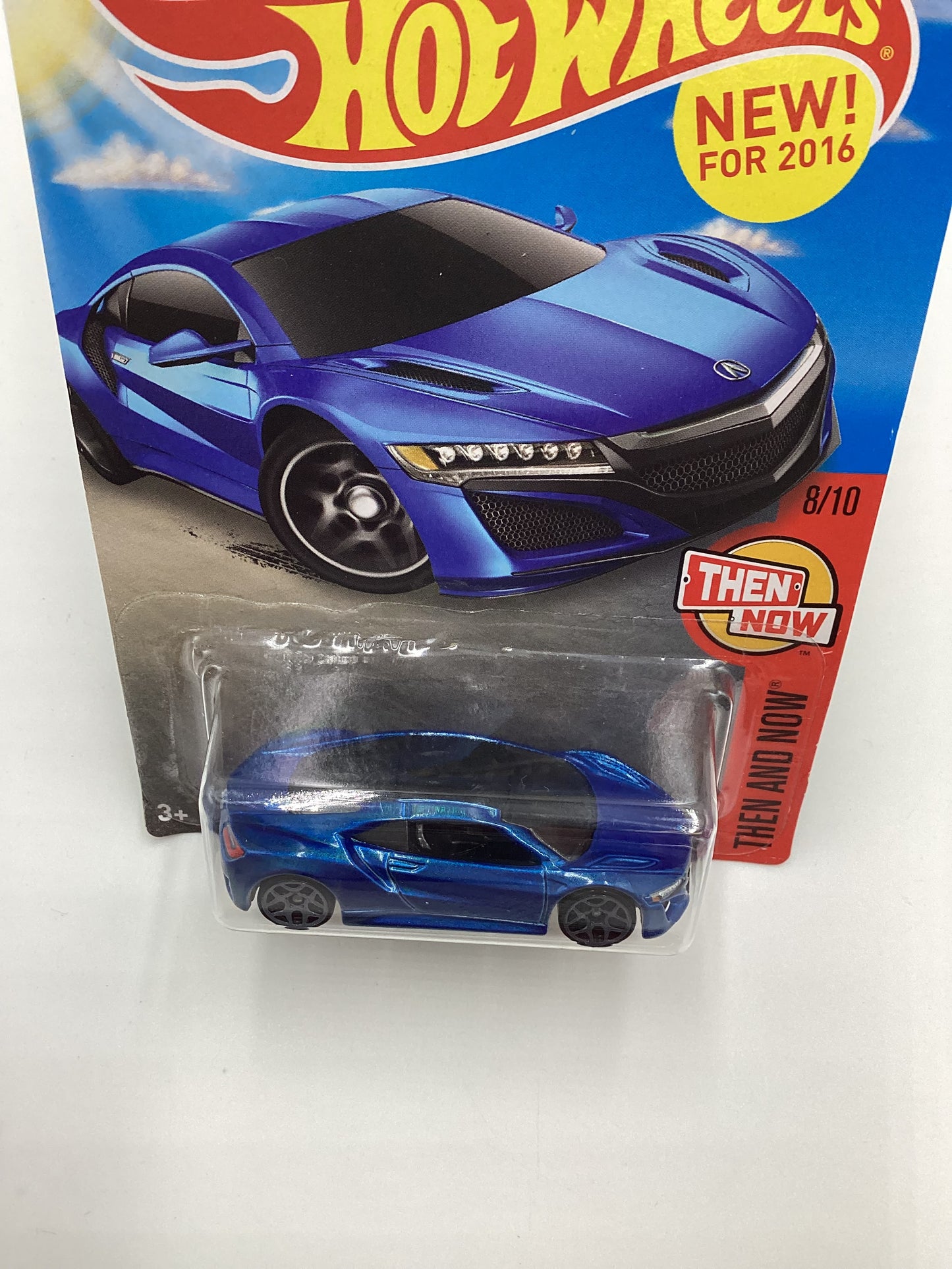 2016 Hot Wheels  #108 17 Acura NSX Blue Target Spring Card 238E