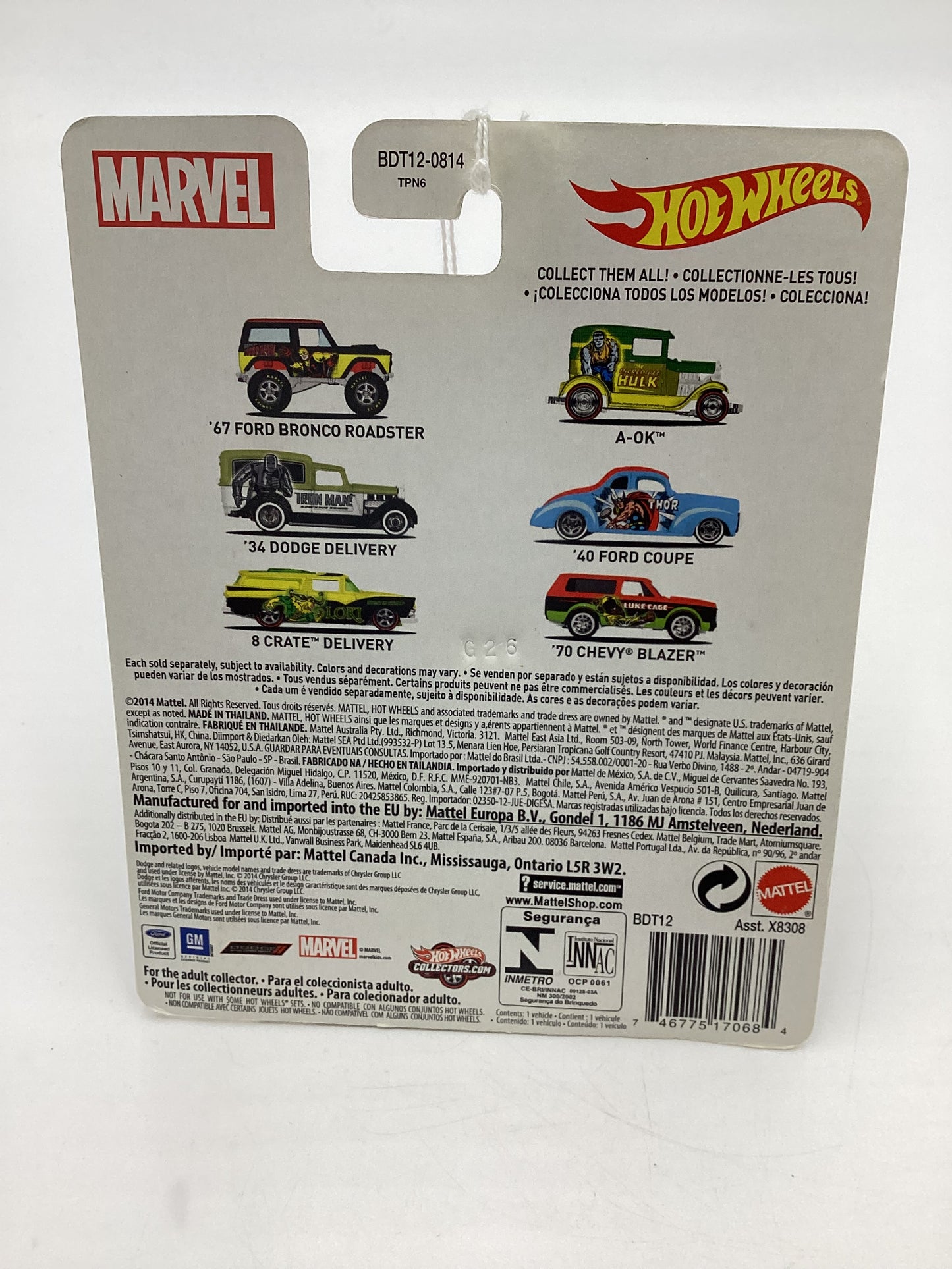 Hot wheels Pop Culture Marvel Luke Cage 70 Chevy Blazer 272A