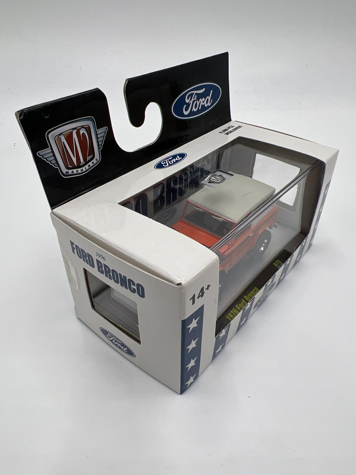 M2 Machines 1976 Ford Bronco Orange/White R75