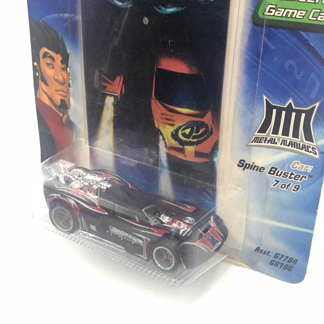 Hot wheels Acceleracers Metal Maniacs Spine Buster 7 of 9 CM5 Wheels (Bad card)