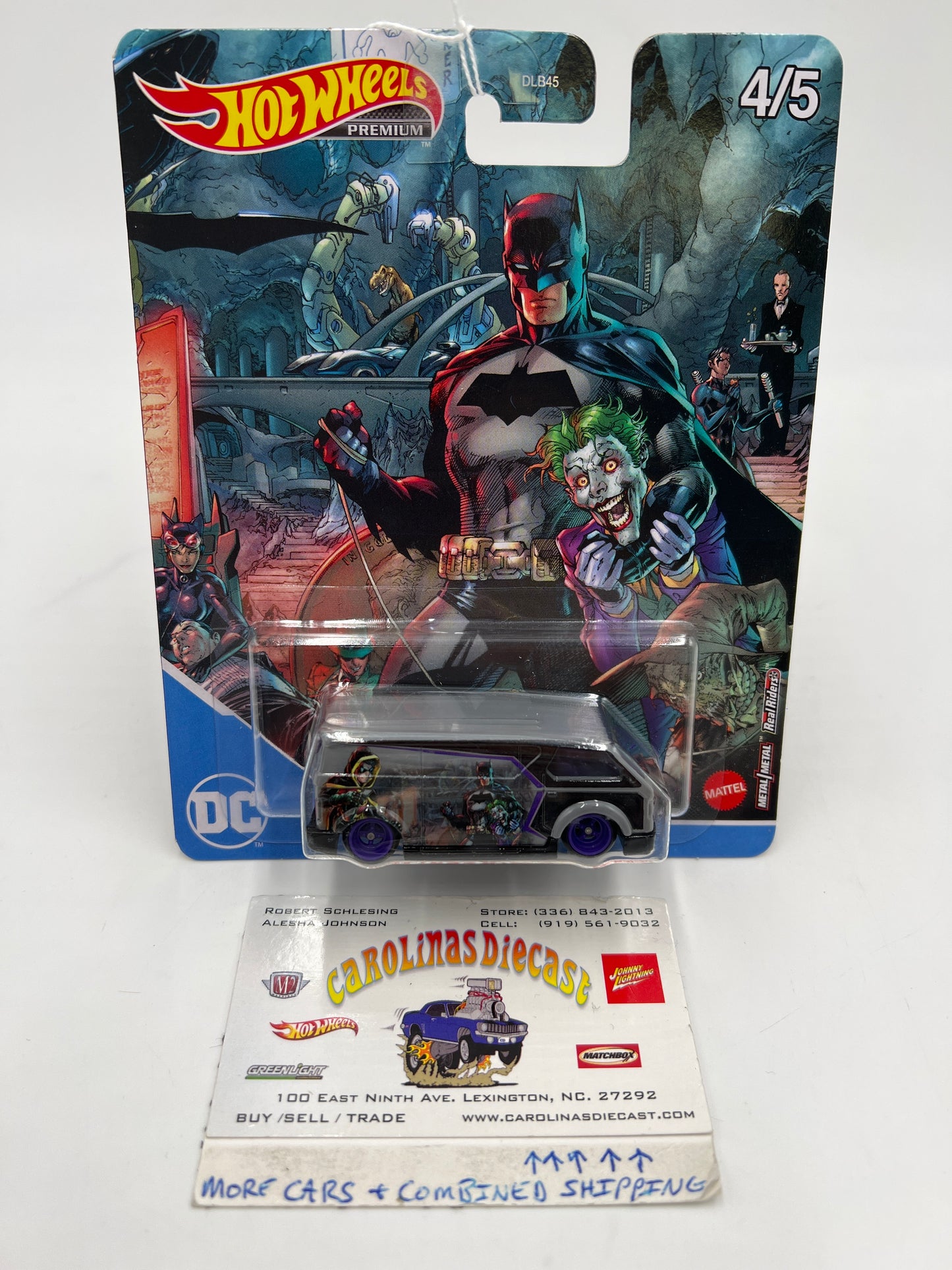 2022 Hot Wheels DC #4 MBK Van Batman Gray/Black 254i