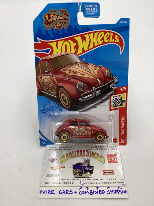 2021 Hot Wheels #96 Volkswagen Beetle Red 95E