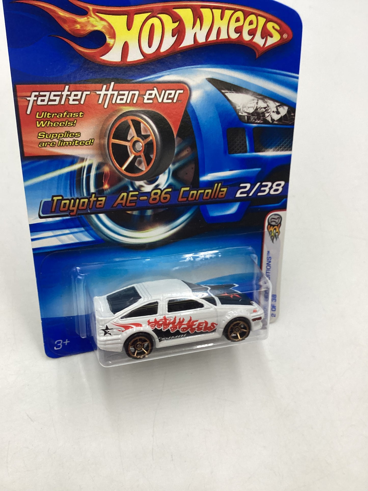 2006 Hot Wheels #2 Toyota AE 86 Corolla with protector