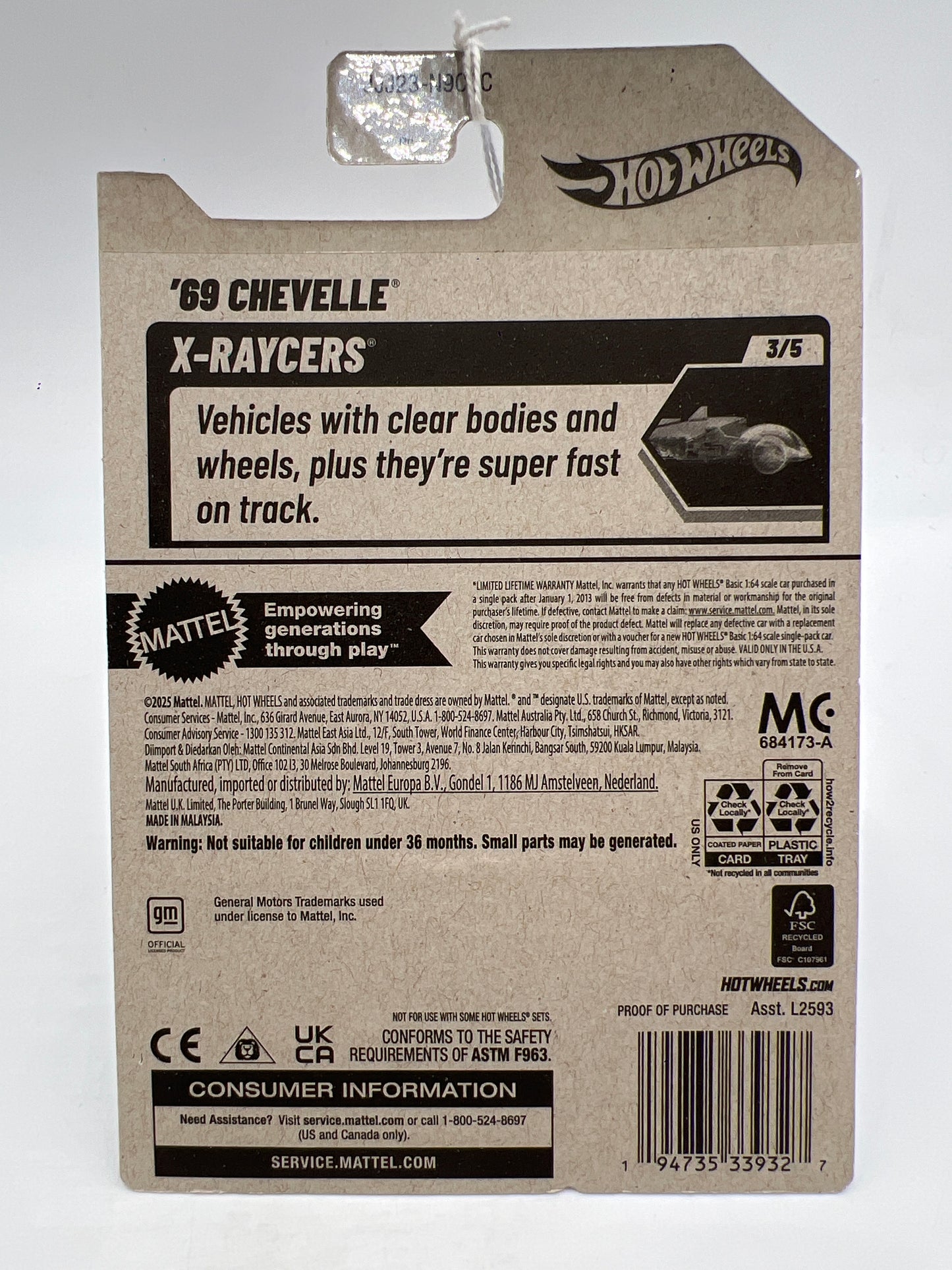 2026 Hot Wheels C Case X-Raycers #53 69 Chevelle