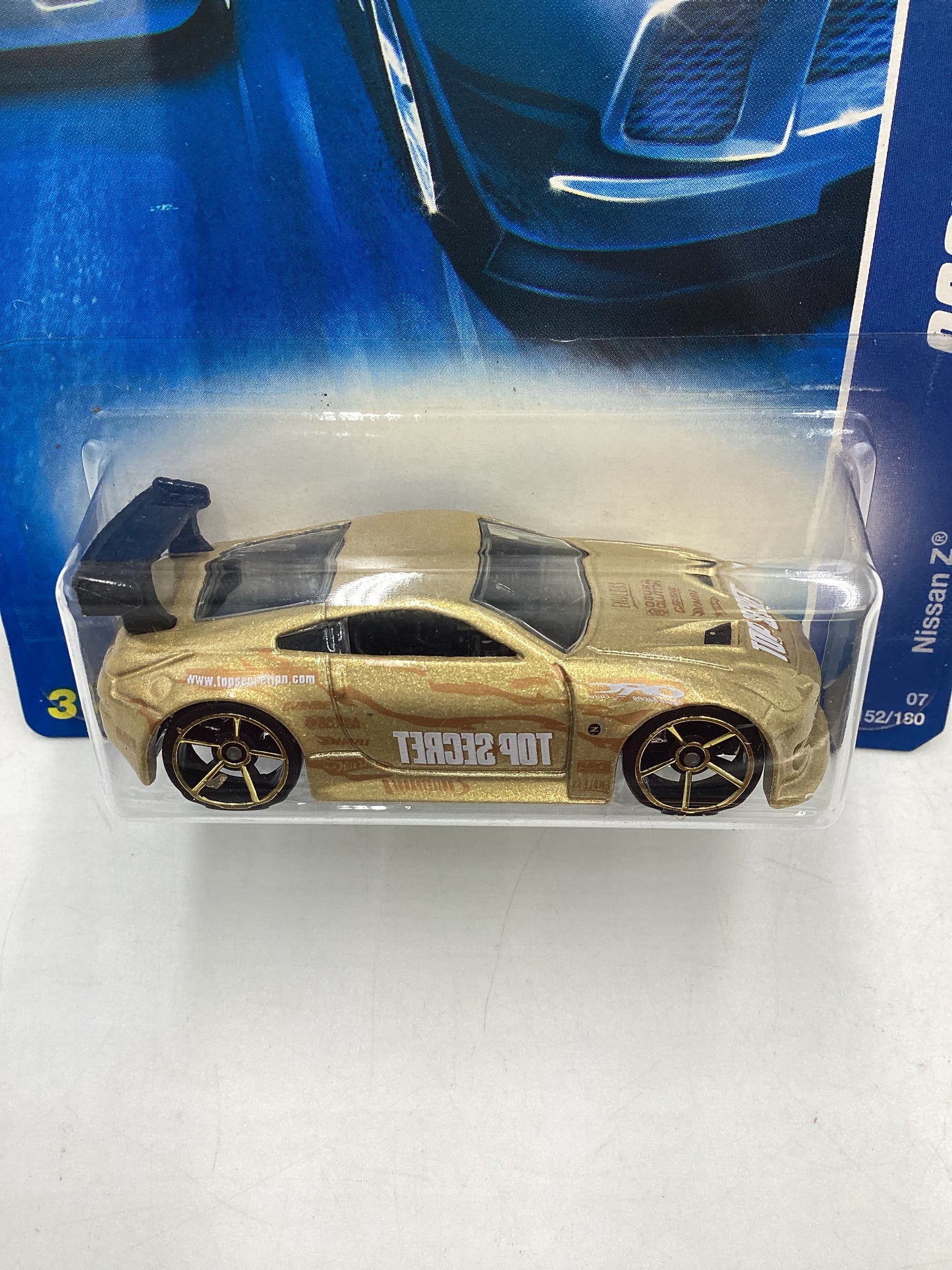 2007 Hot Wheels #152 Gold Nissan Z 81E