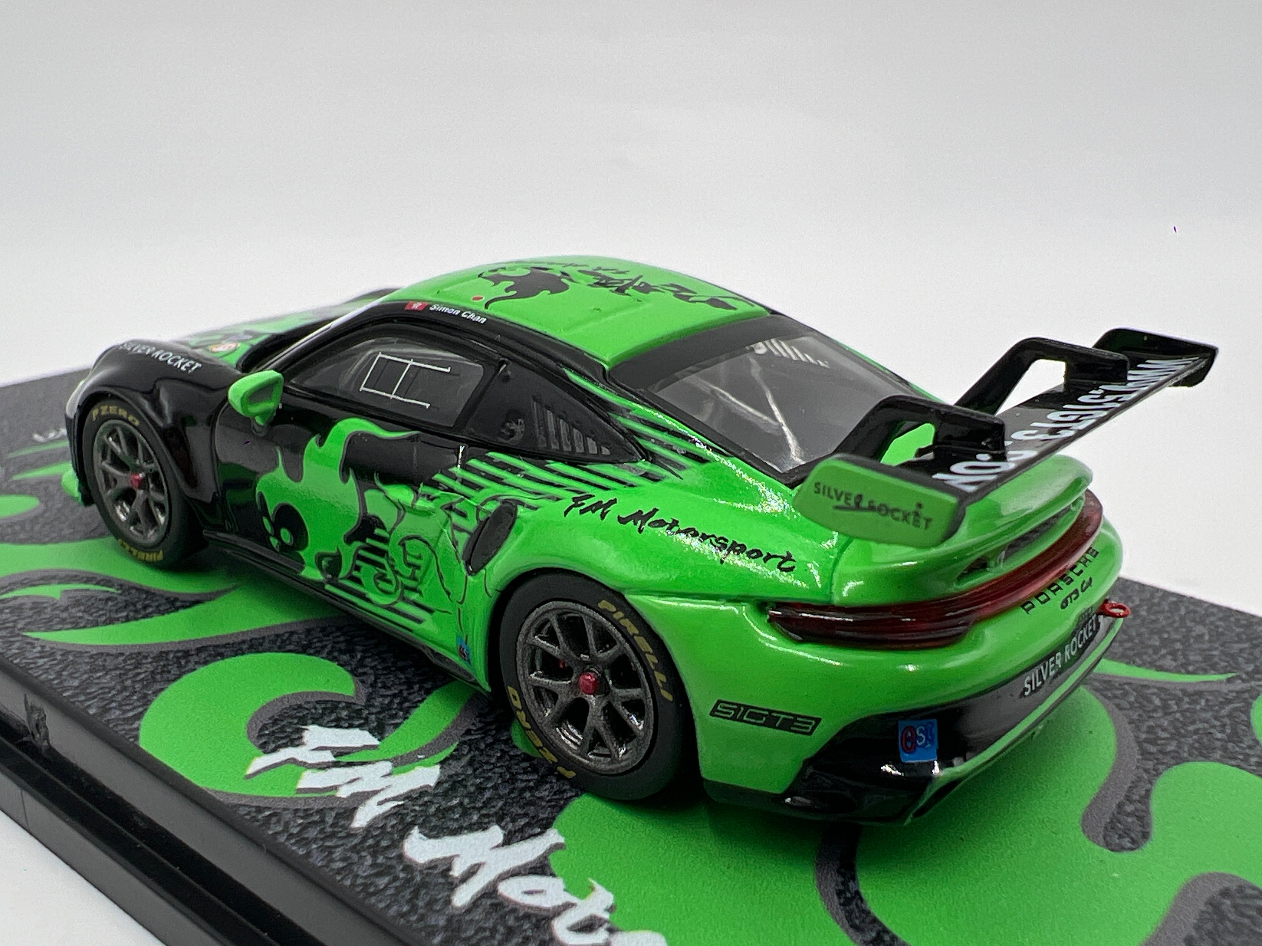 Tarmac Works x IXO Models Porsche 911 GT3 Cup 992 Fire Monkey