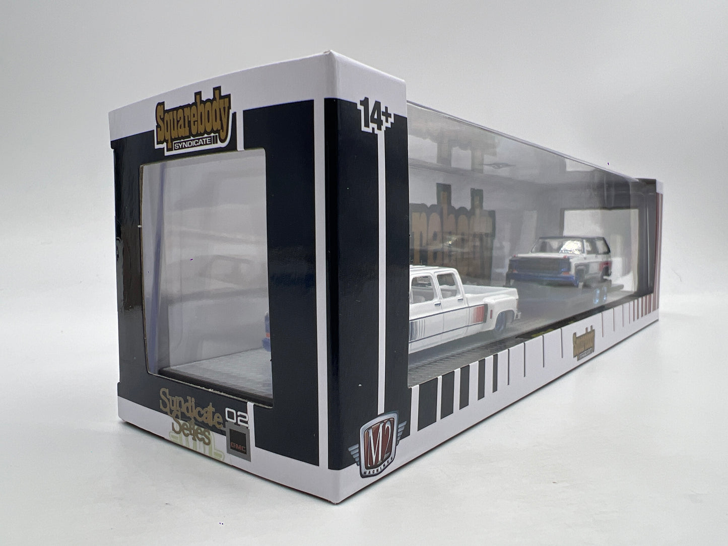 M2 Machines Auto Haulers Squarebody Syndicate CHASE 1976 GMC Sierra 3500 & 1975 GMC Jimmy Sierra S45