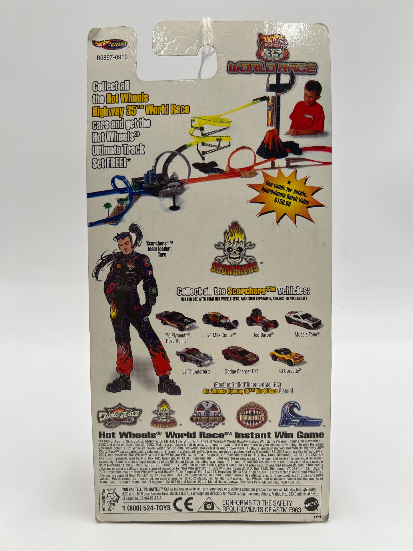 Hot Wheels Highway 35 World Race Wave Scorchers #29 70 Plymouth Road Runner VHTF