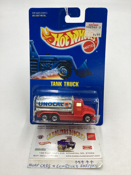 Hot Wheels Blue Card Collector  No. 147 Tank Truck Red Unocal 76 BW Wheels 239G