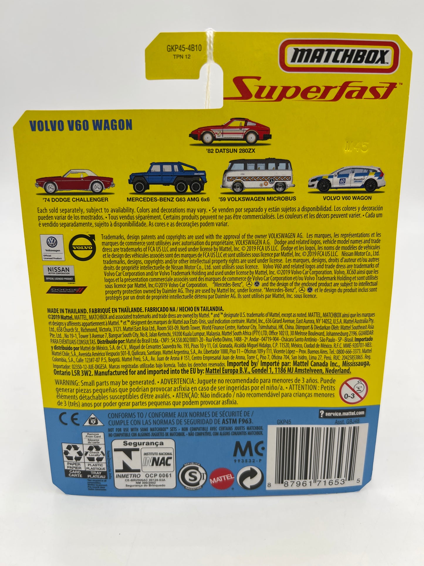 Matchbox Superfast #05 Volvo V60 Wagon White 169H