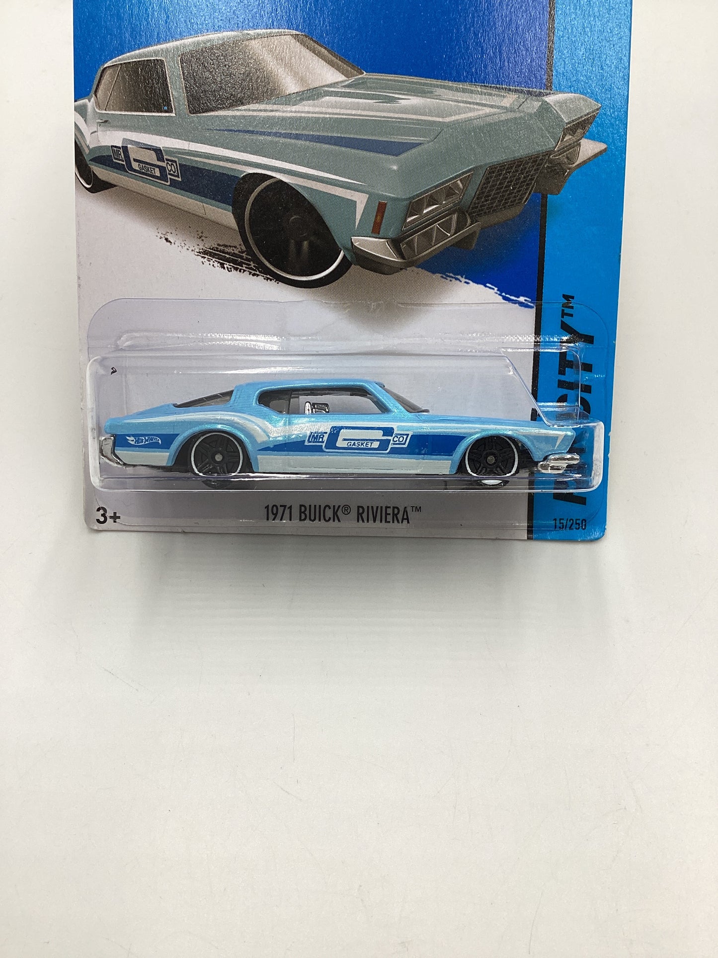 2015 Hot wheels HW City #15 Kmart Exclusive Light Blue 1971 Buick Riviera 235B