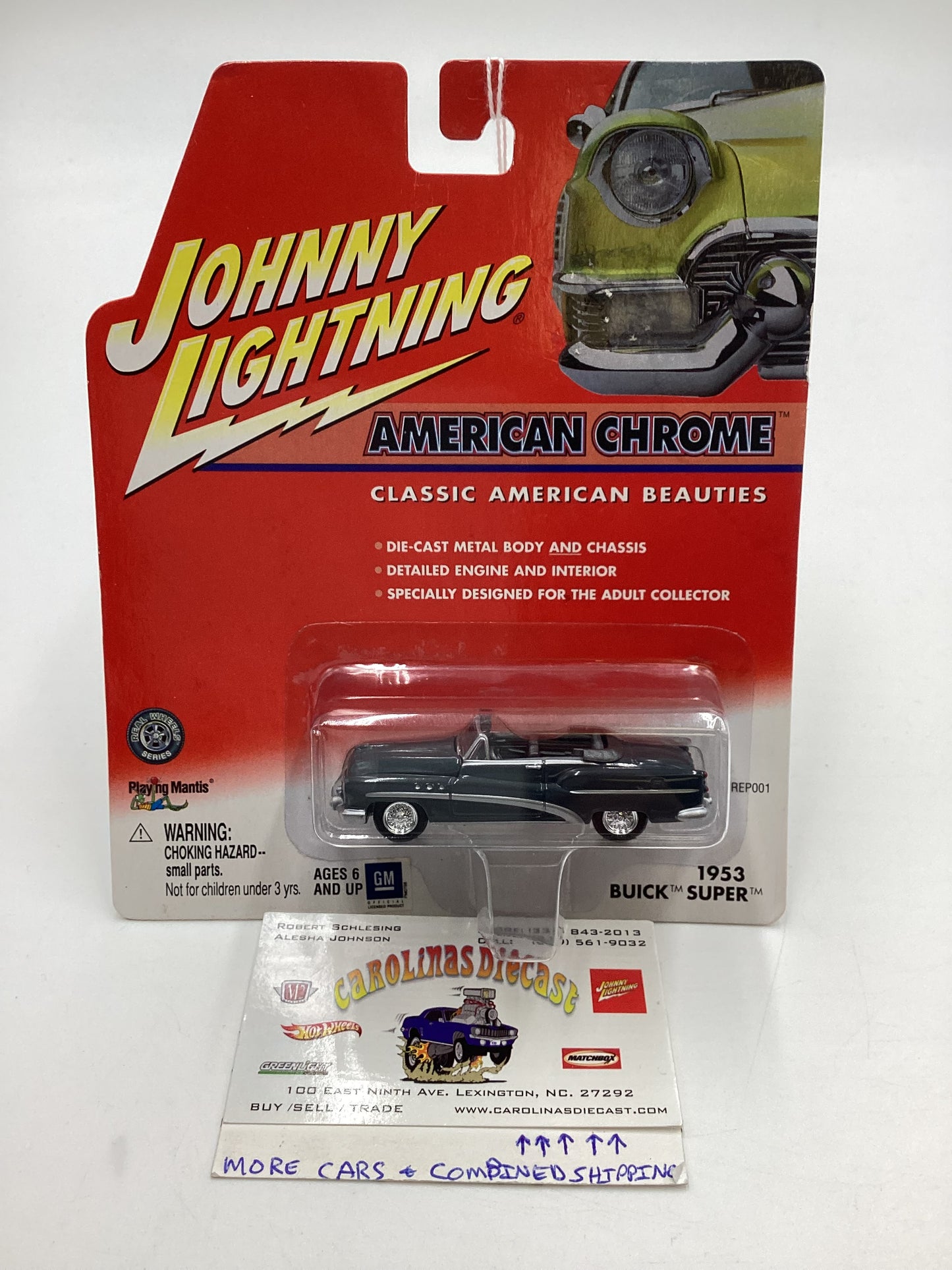 Johnny Lightning American Chrome 1953 Buick Super Gray 185D