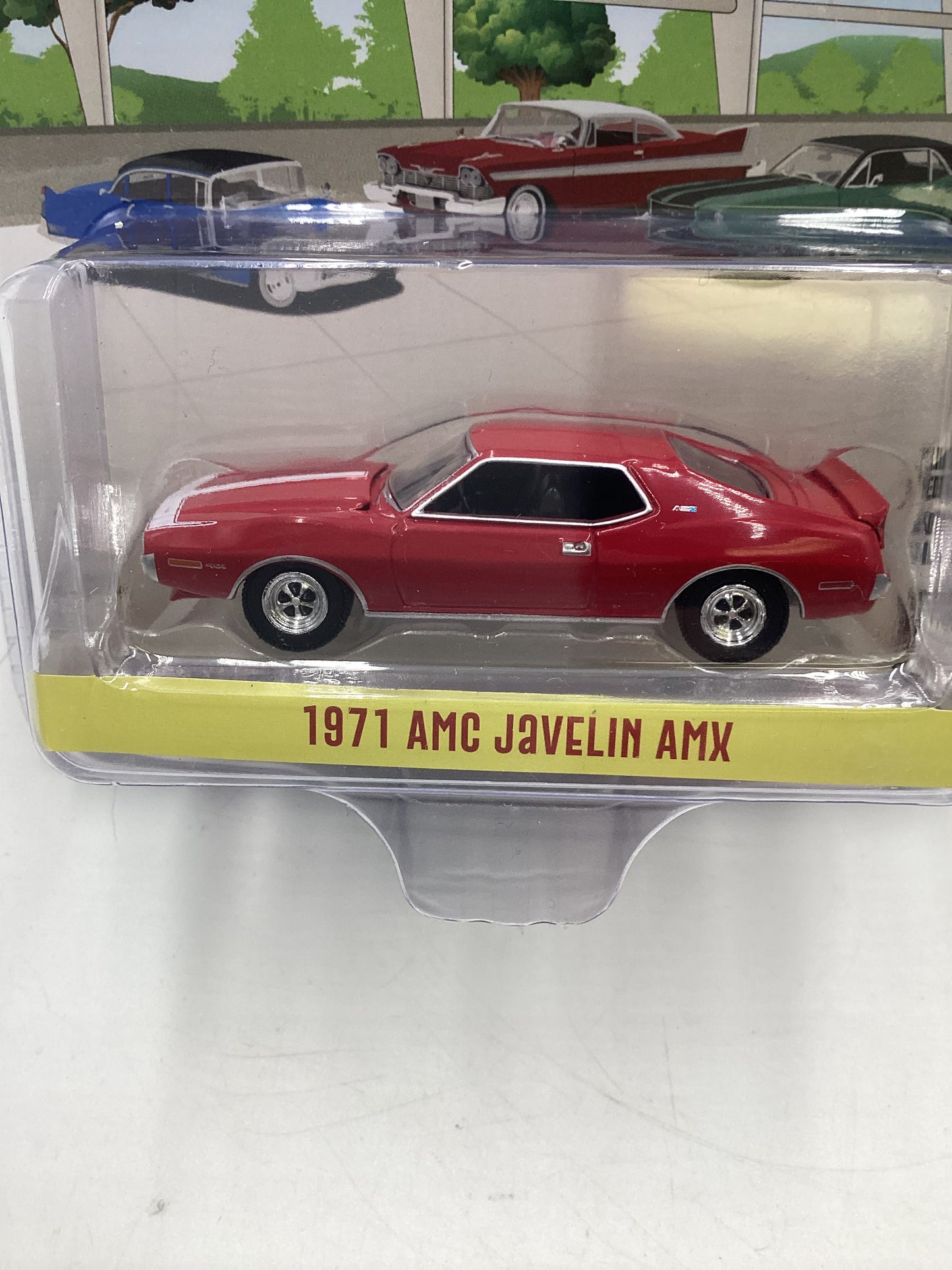 Greenlight GL Showroom Floor Series 6 1971 AMC Javelin AMX Red 178A